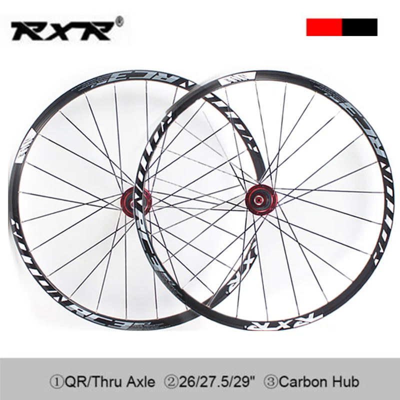 

RXRBicycle Wheelset 26/27.5/29" Mountain Bike Wheel Set 7-11S Carbon Hub Disc Clicher Tyre 25mm Rim Wheels For Shimano Cassette