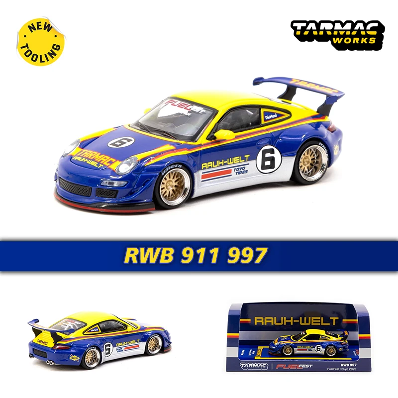 

TW In Stock 1:64 RWB 911 997 FuelFest Tokyo Diecast Diorama Car Model Collection Miniature Carros Tarmac Works