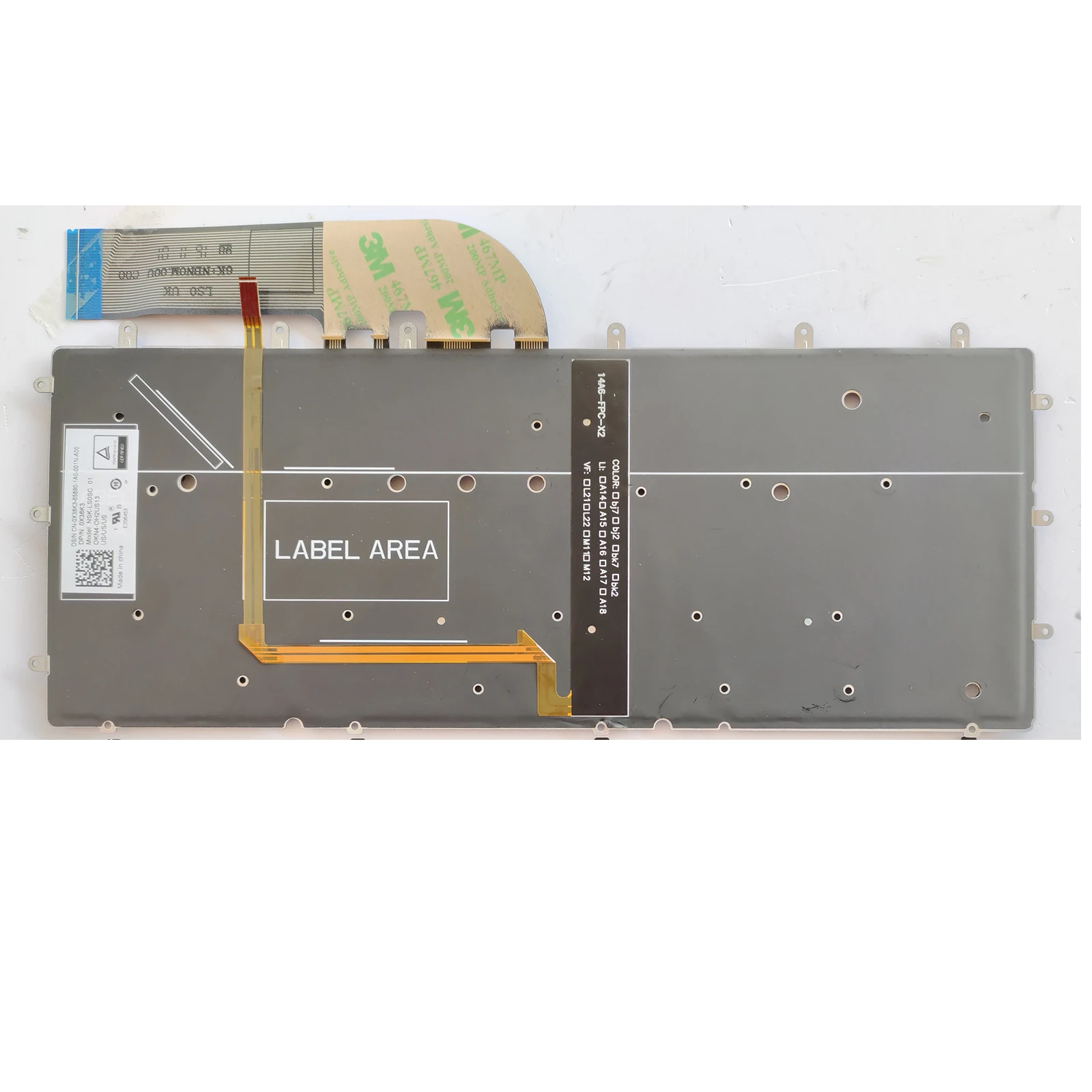 Фото Клавиатура для ноутбука Dell XPS 13 9343 9350 9360 15BR N7547 N7548 P54G P41F (Великобритания) №2