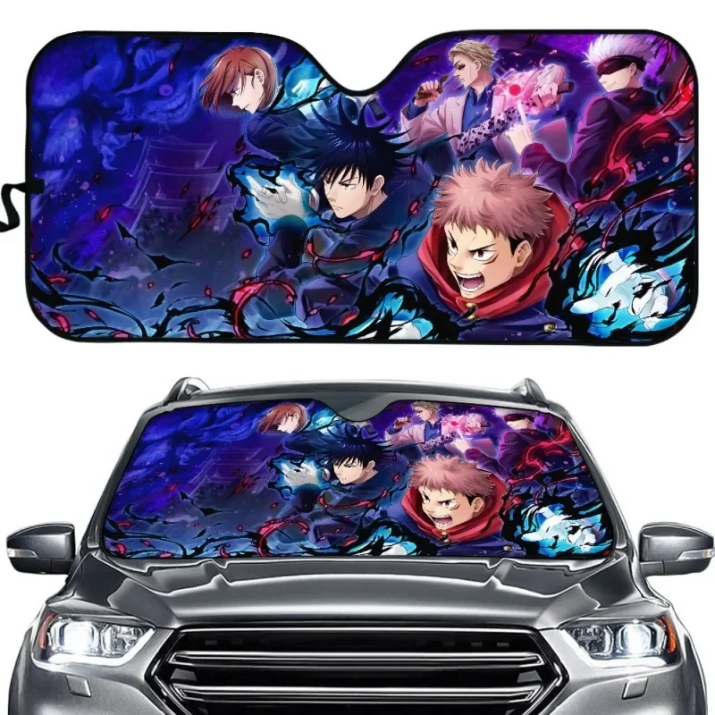 Jujutsu Kaisen Satoru солнцезащитные козырьки на лобовое стекло автомобиля аниме Itadori