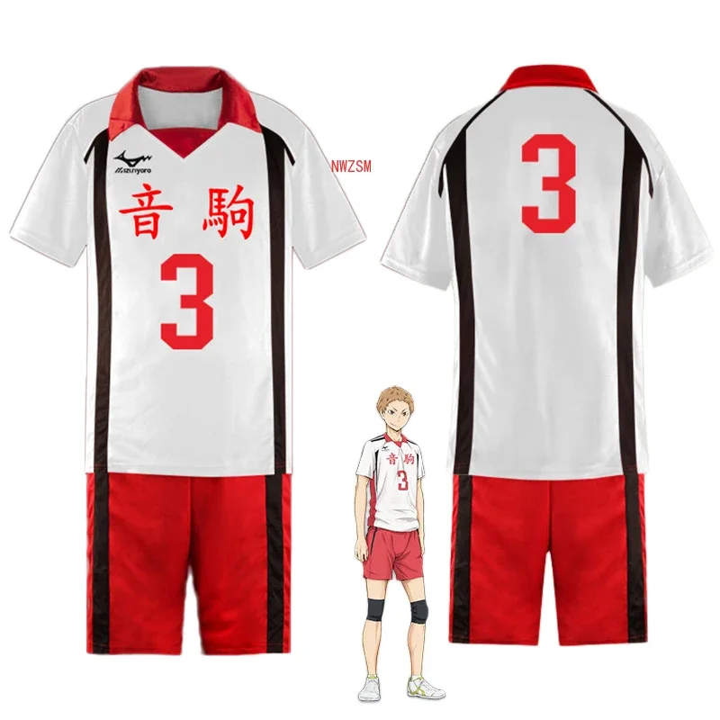 Haikyuu! Футболка и шорты для косплея Nekoma Yaku Morisuke Kenma Kozume Kuroo Tetsuro