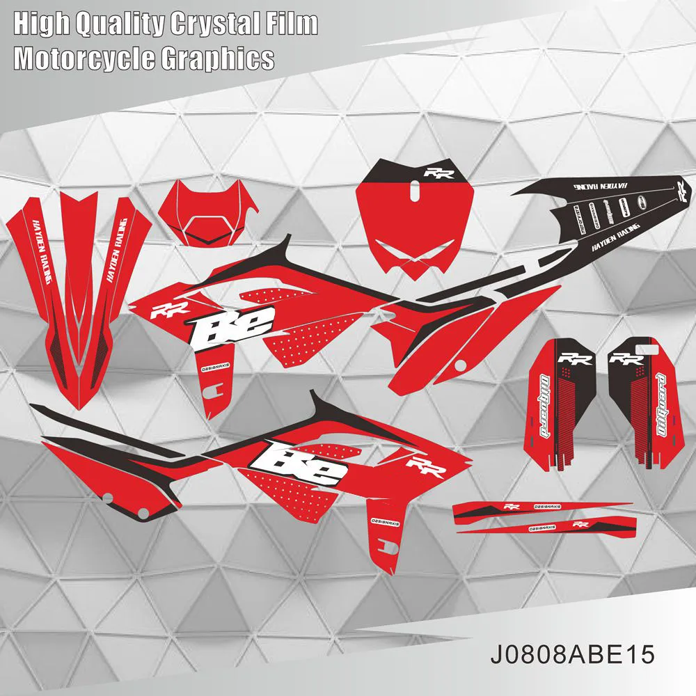 

Для Beta RR 2020 2021 2022 125 200 250 300 350 390 430 480 графические наклейки на задний план мотоцикла с индивидуальным номером