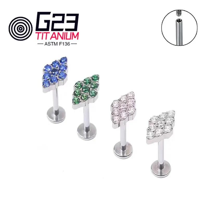 

Пирсинг G23 из стерлингового серебра и титана ASTM F136, 16 г