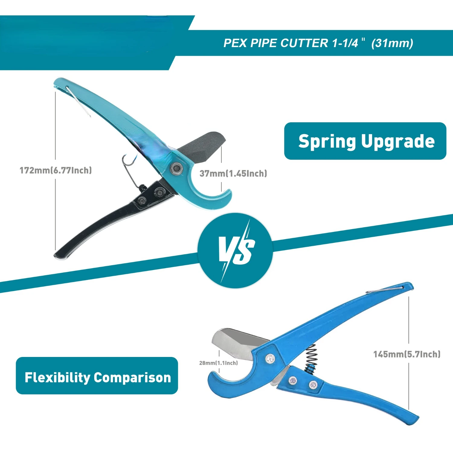 Эффективный профессиональный труборез PEX диаметром 31 мм с острым лезвием для