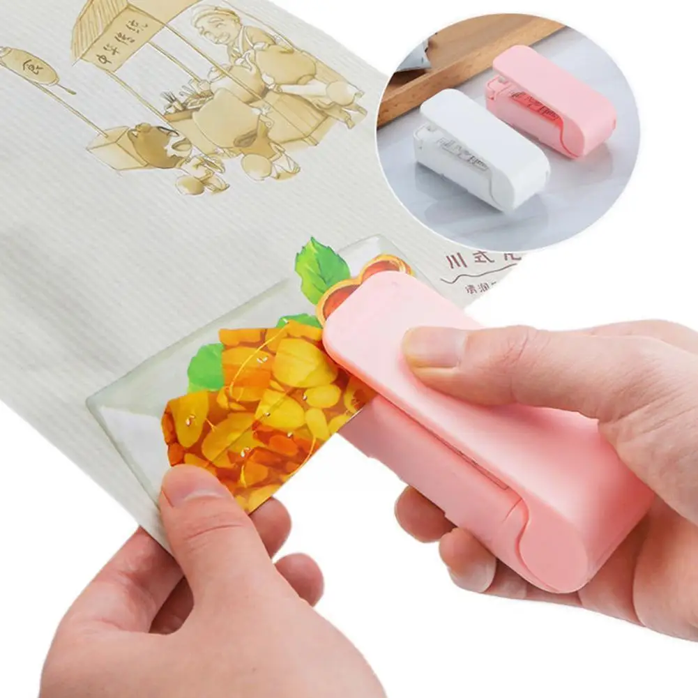

Mini Heat Bag Packaging Sealer Portable Plastic Bag Kitchen Snack Gadgets Machine Storage Sealing Sealing Clip Food Seal T2F6