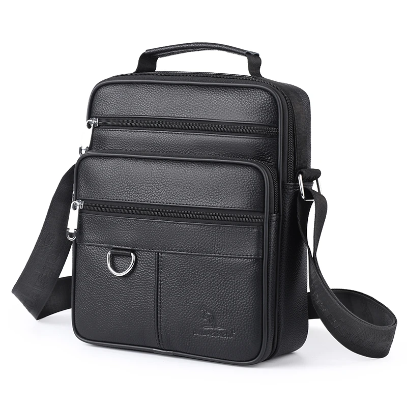 Популярные мужские сумки через плечо из натуральной кожи высокого качества