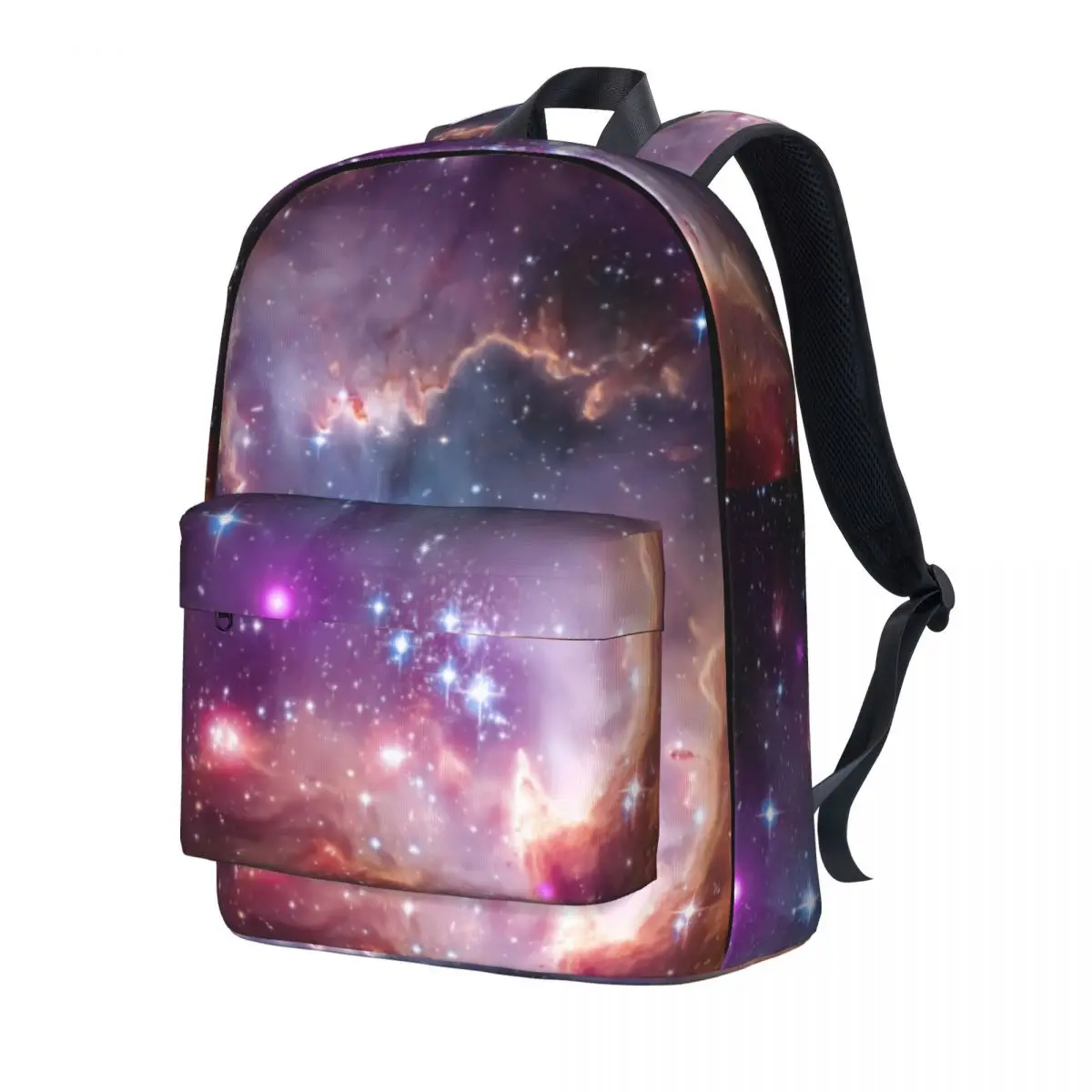 

Space Print Backpack Teen Galaxy Stars Pattern Backpacks Polyester Elegant School Bags Travel Colorful Rucksack