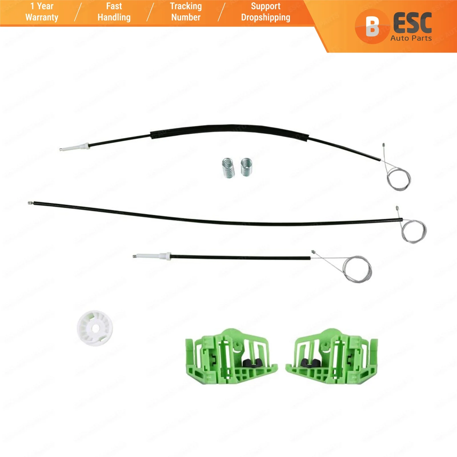 

Автозапчасти ESC EWR741, электрический стеклоподъемник, комплект для ремонта передней левой двери для BMW 3 E46 Compact 2000-2004, бесплатная доставка