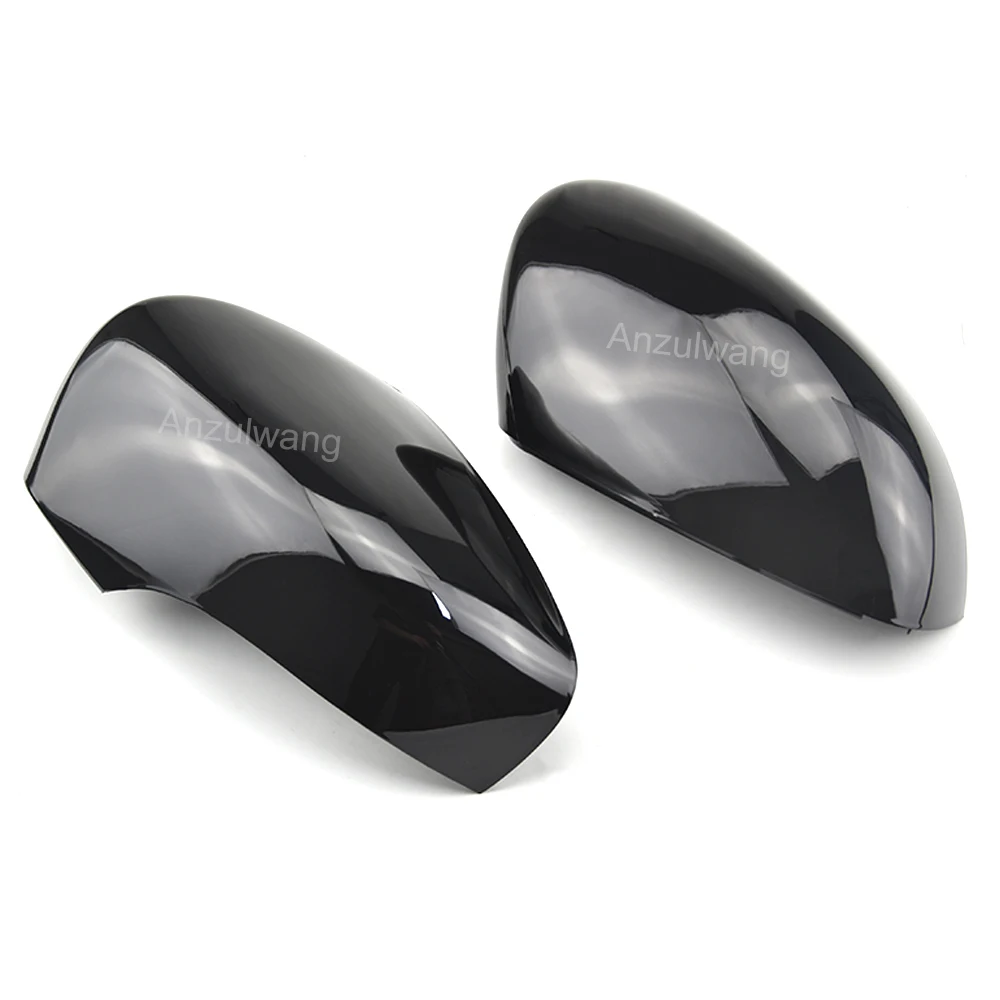 Глянцевая черная крышка зеркала заднего вида на боковую дверь автомобиля для
