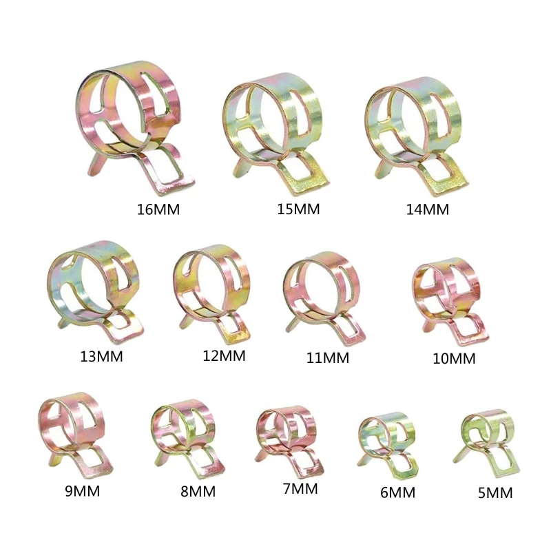

Комплект пружинных зажимов для шланга, комплект из 10 зажимов для топливной линии, 5/6/7/8/9/10/11/12/13/14/15/16 мм