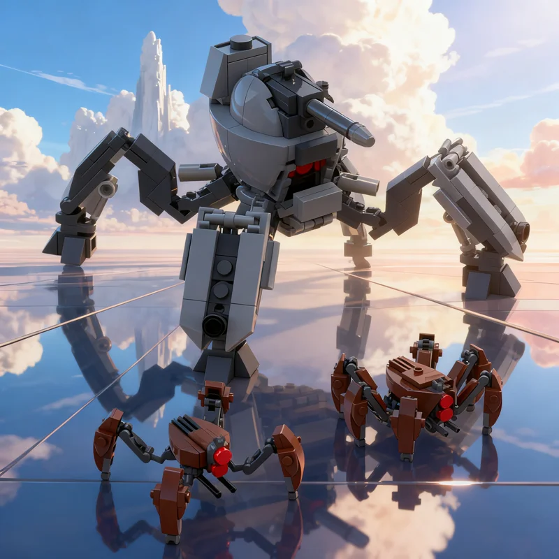 Фото 455 шт. MOC CIS Droid Pack 3 звезды боевая модель строительные блоки строительные рождественские подарки DIY творческая идея кирпичная игрушка образование №1
