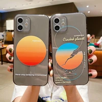 for iphone 13 12 11 pro max mini xr xs x 7 8 plus se transparent planet mens case silicone soft cover full cover iphone case