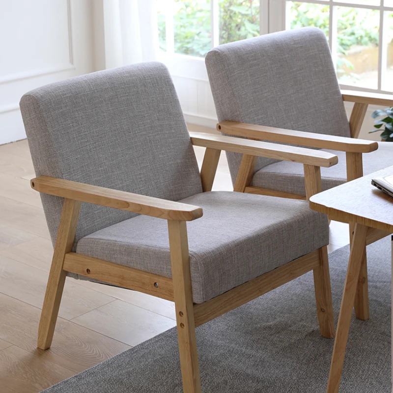 Диван из массива дерева в японском стиле экономичное сочетание гостиной