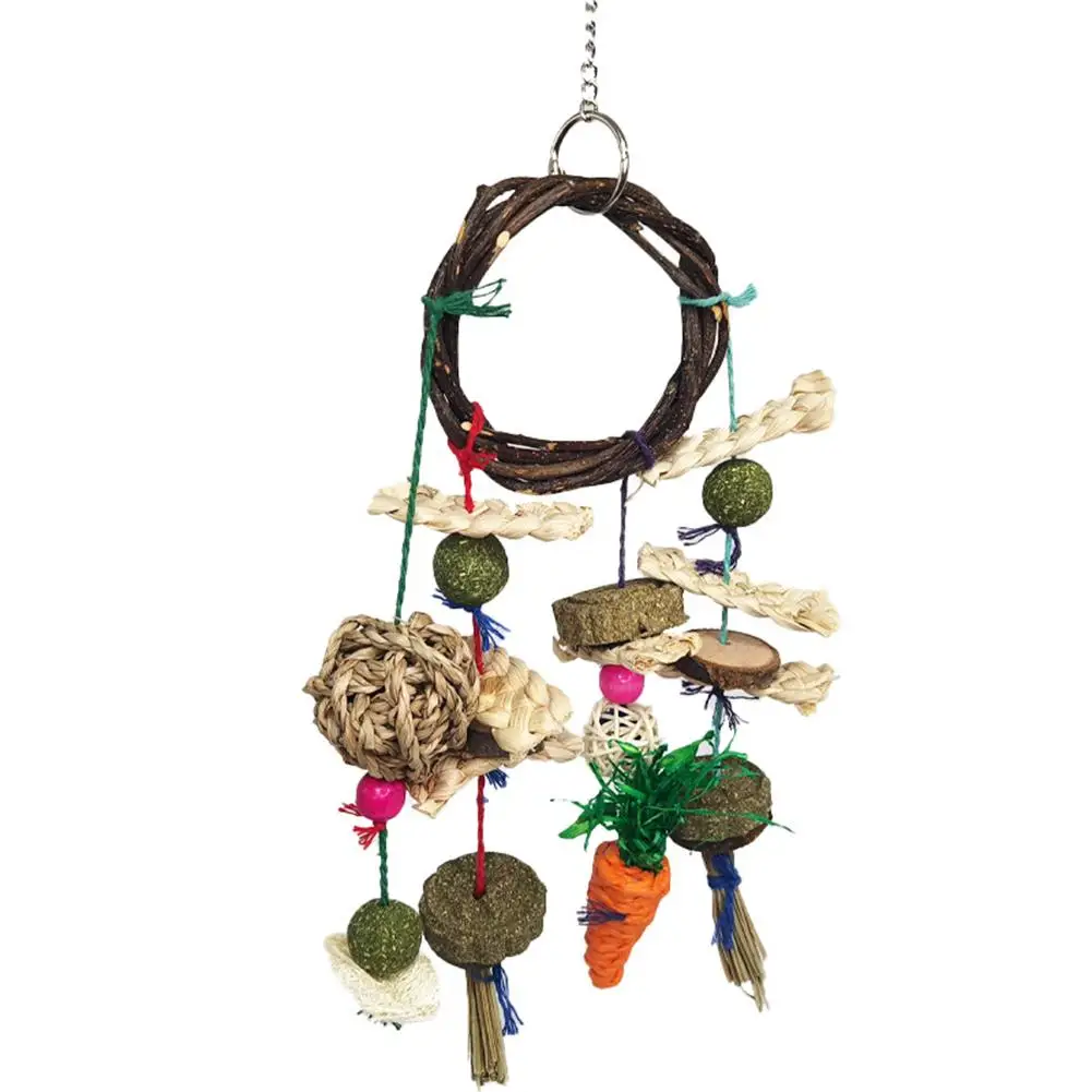 

1pc Wooden Chew Toys Hanging Bite-resistant Molar Stick Tooth Cleaning Molar Toys Pet Accessories