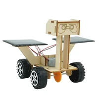 kids solar power moon rover robot model student scientific experiment toy diy crafts assembly toys