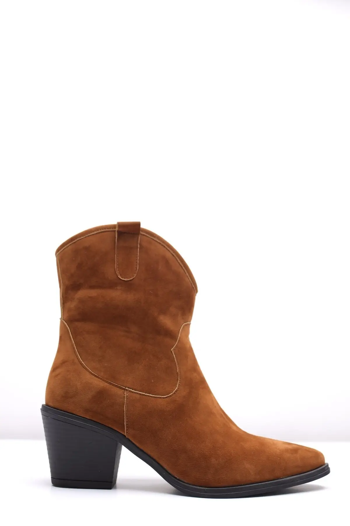 

Women's Maxi Taba Suede Low-Heeled Western Short Boots Us1095