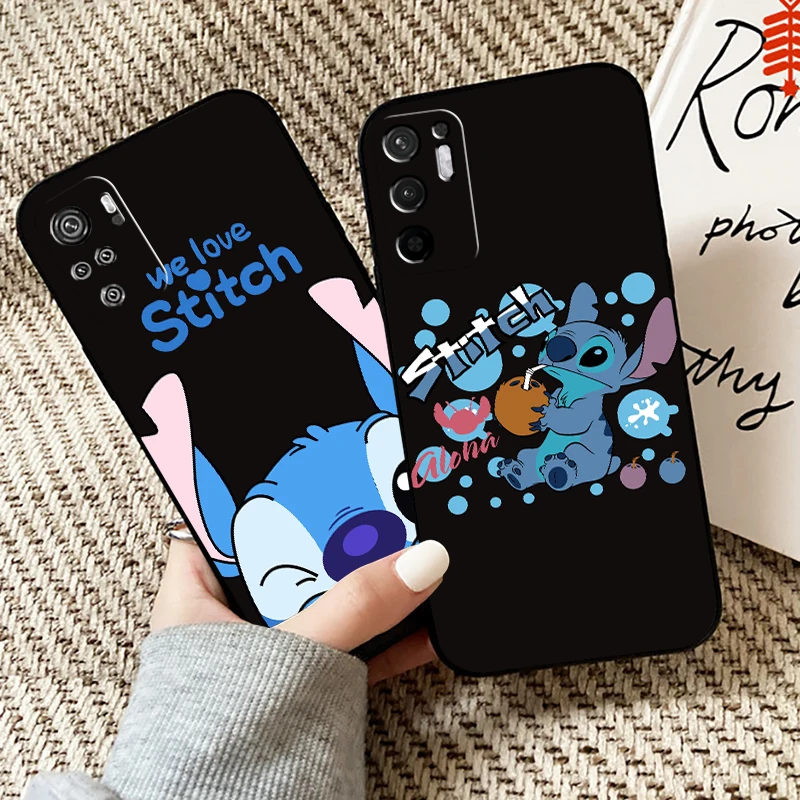

Cartoon Lilo Stitch Phone Case For Xiaomi Redmi Note 10 10S 10T 9 9S 9T 5G For Redmi 10 9 9T 9A 9C Case TPU Soft Silicone Cover