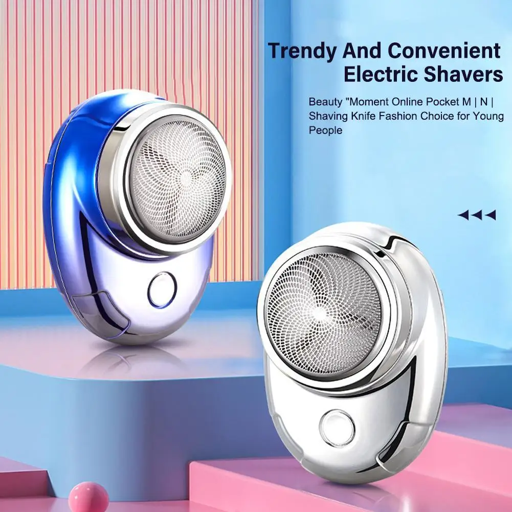 

Electric Shaver Mini Automatic Razor For Men Pocket Size Washable Type C Rechargeable Portable Travel Cordless Shaving Beard