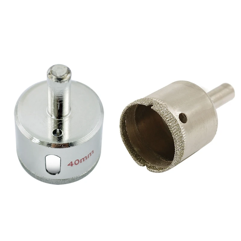 

Spot Goods 2X Diamond Coated Tip 40Mm/30Mm Glass Hole Saw Cutter Bit