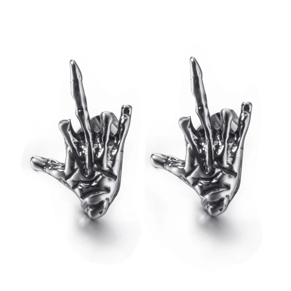 Серьги-гвоздики Elfasio из нержавеющей стали для мужчин и женщин винтажные в стиле