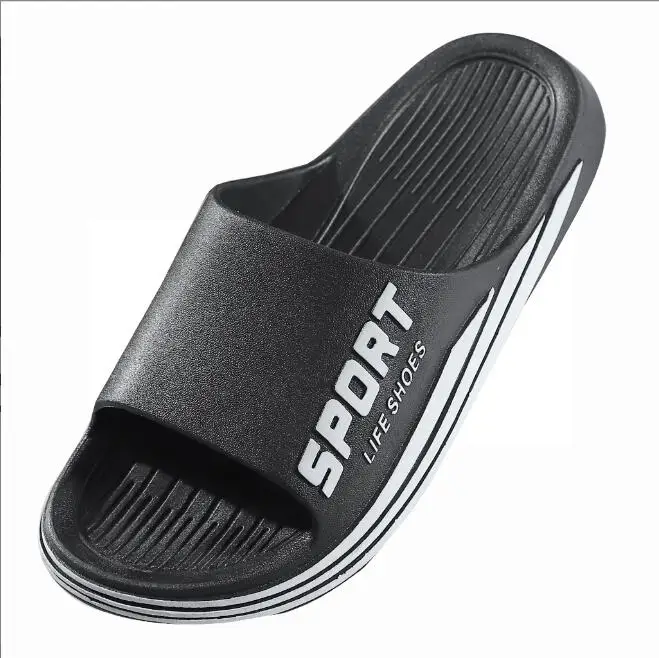 

2023 летние тапочки, Нескользящие мужские Тапочки для ванной комнаты, мягкая подошва, домашняя обувь