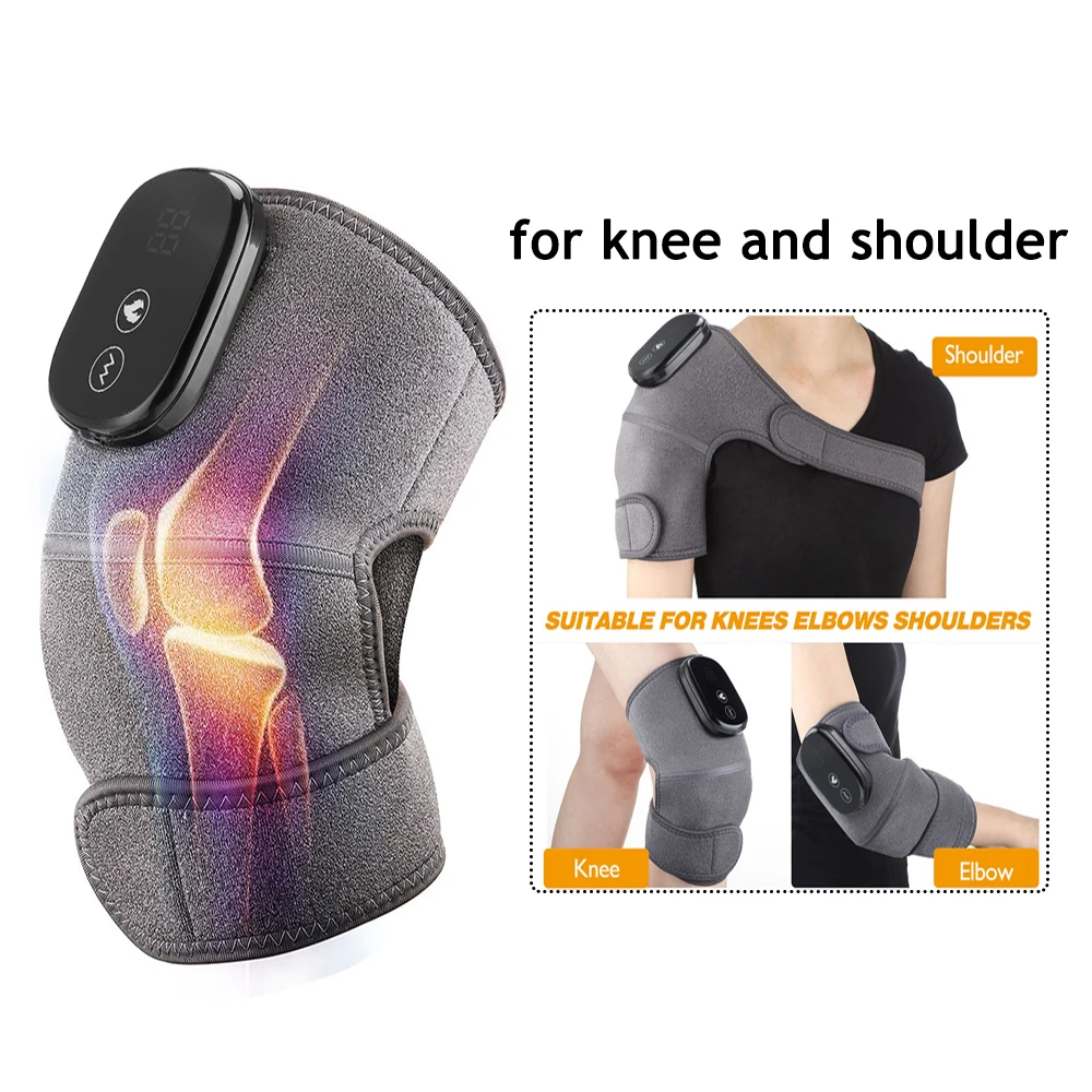 

Electric Heating Therapy Knee Massager Shoulder Physiotherapy Leg Arthritis Elbow Joint Pain Relief Warm Wrap Knee Pad Massage