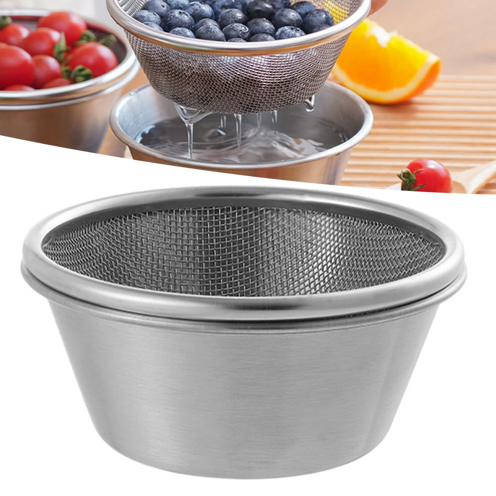 

2-in-1 Kitchen Washing Basket Stainless Steel Fruit Vegetable Washing Bowl Set Kitchen Cooking Accessories Double Layer Colander