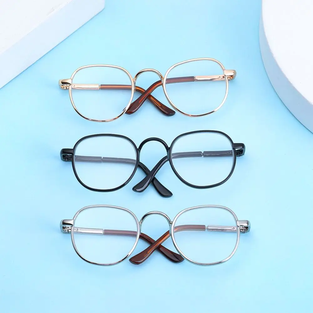 

Props Cute Metal Toy Round Eyeglasses Doll Glasses American Grils Glasses Pet Glasses For 1/6 BJD Dolls |18 inch Dolls