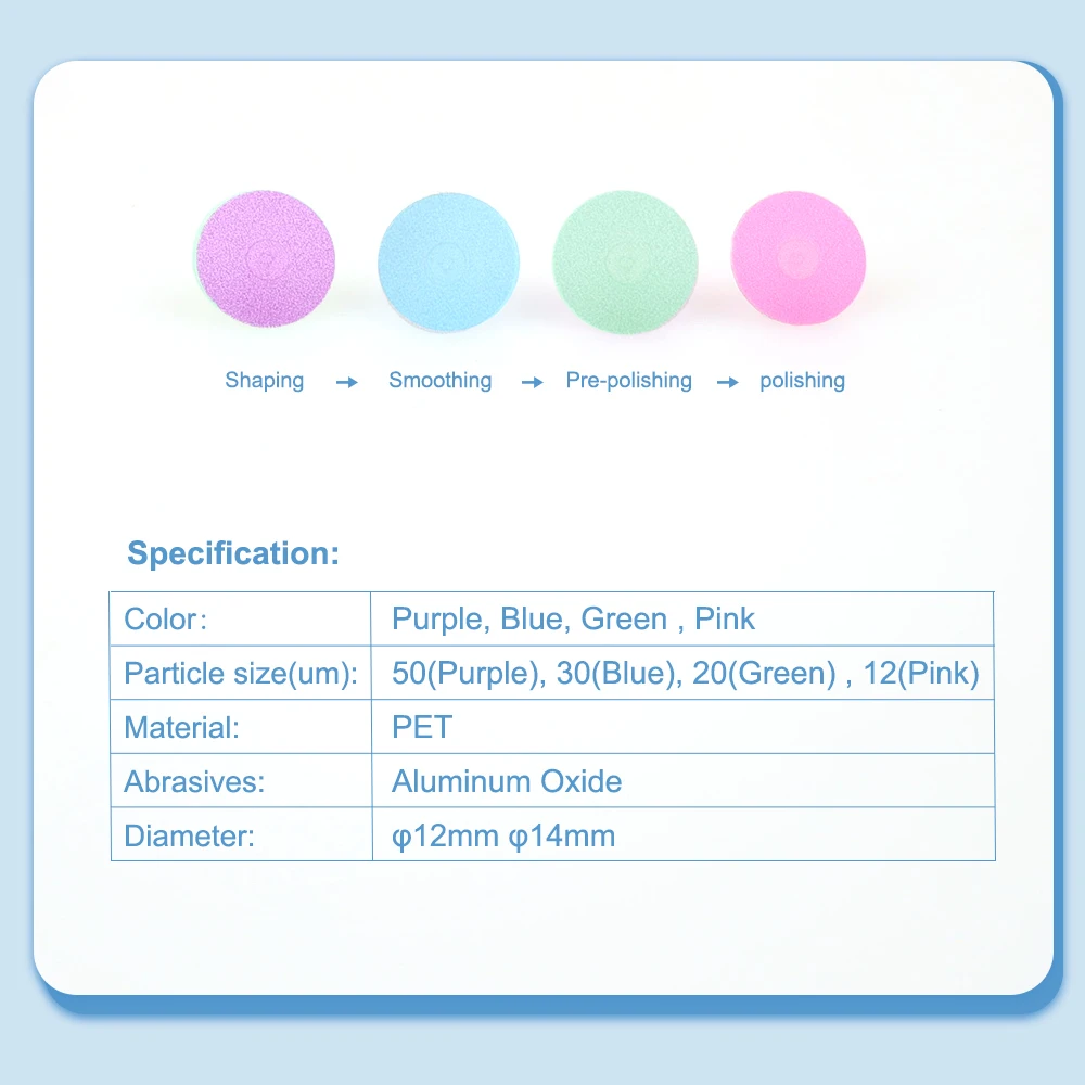 XYSZ 40 шт./кор. набор дисков для полировки зубов Радуга стоматологические
