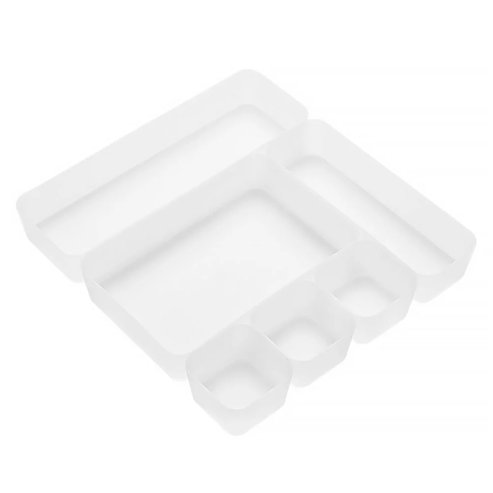 

1 Set Desktop Storage Organizer Boxes Plastic Sundries Storage Boxes Drawer Boxes