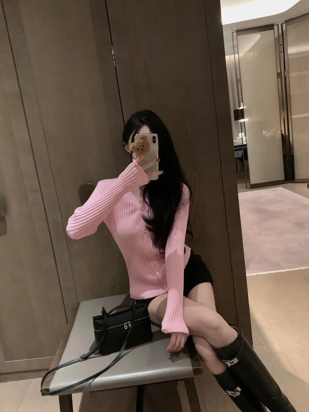 Осенний вязаный свитер Dior женский свободный теплый кардиган в стиле Харадзюку