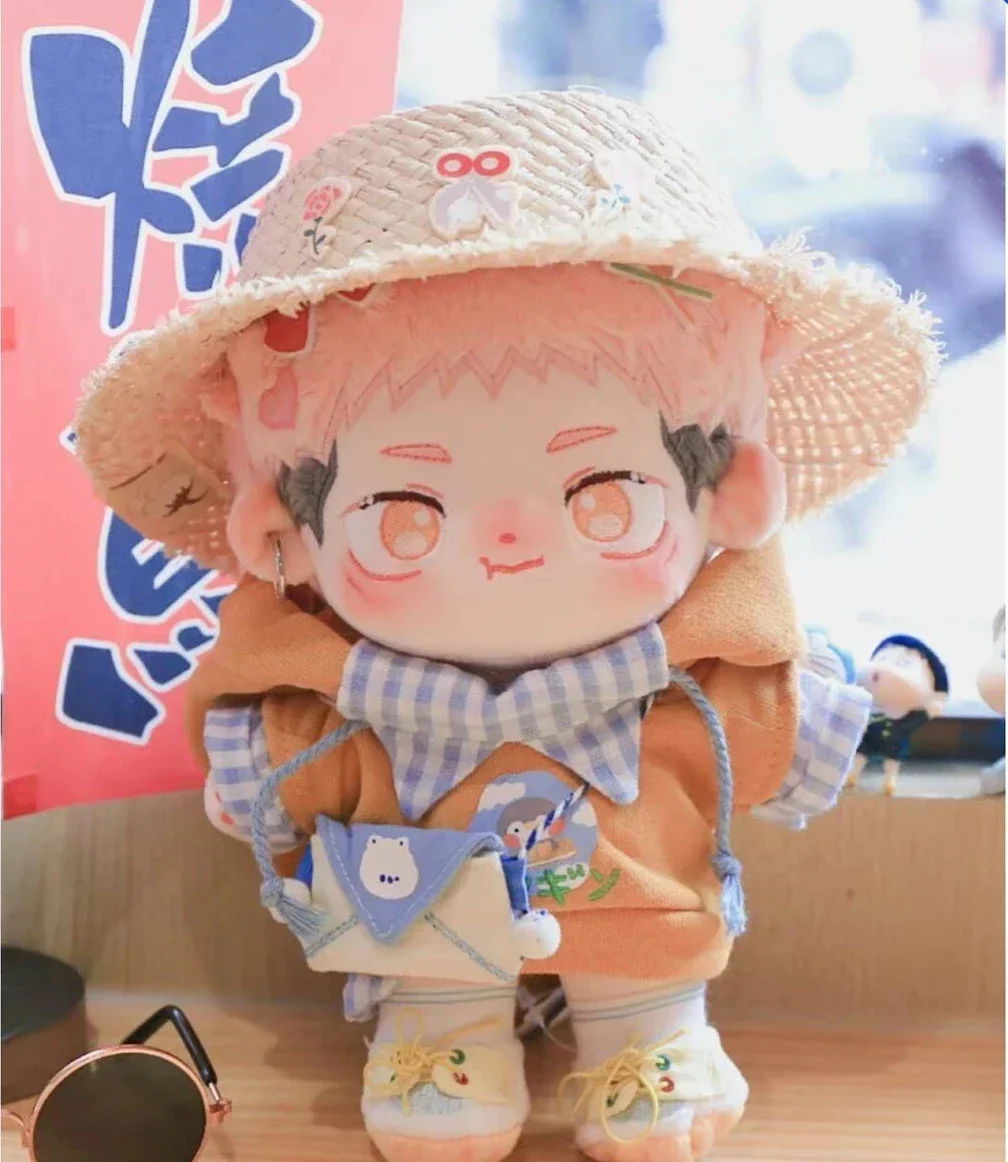 

Original Anime Jujutsu Kaisen Itadori Yuji Cute Plush Dollbody DIY Change Dress Up Cosplay Fans Gift 20cm