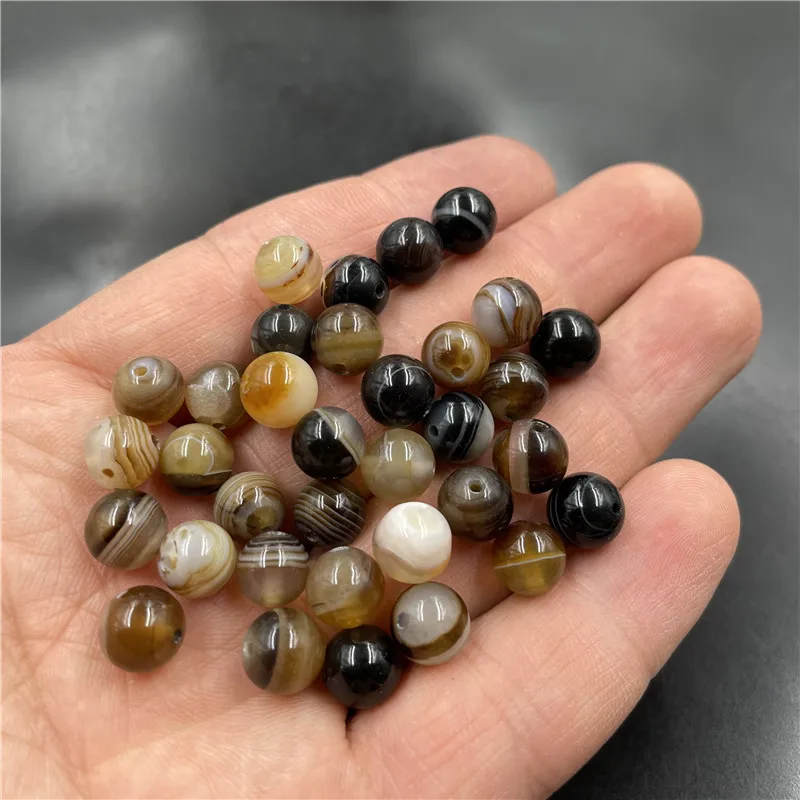 

Аксессуары для украшения «сделай сам», бусины из агата с нитью 8 мм