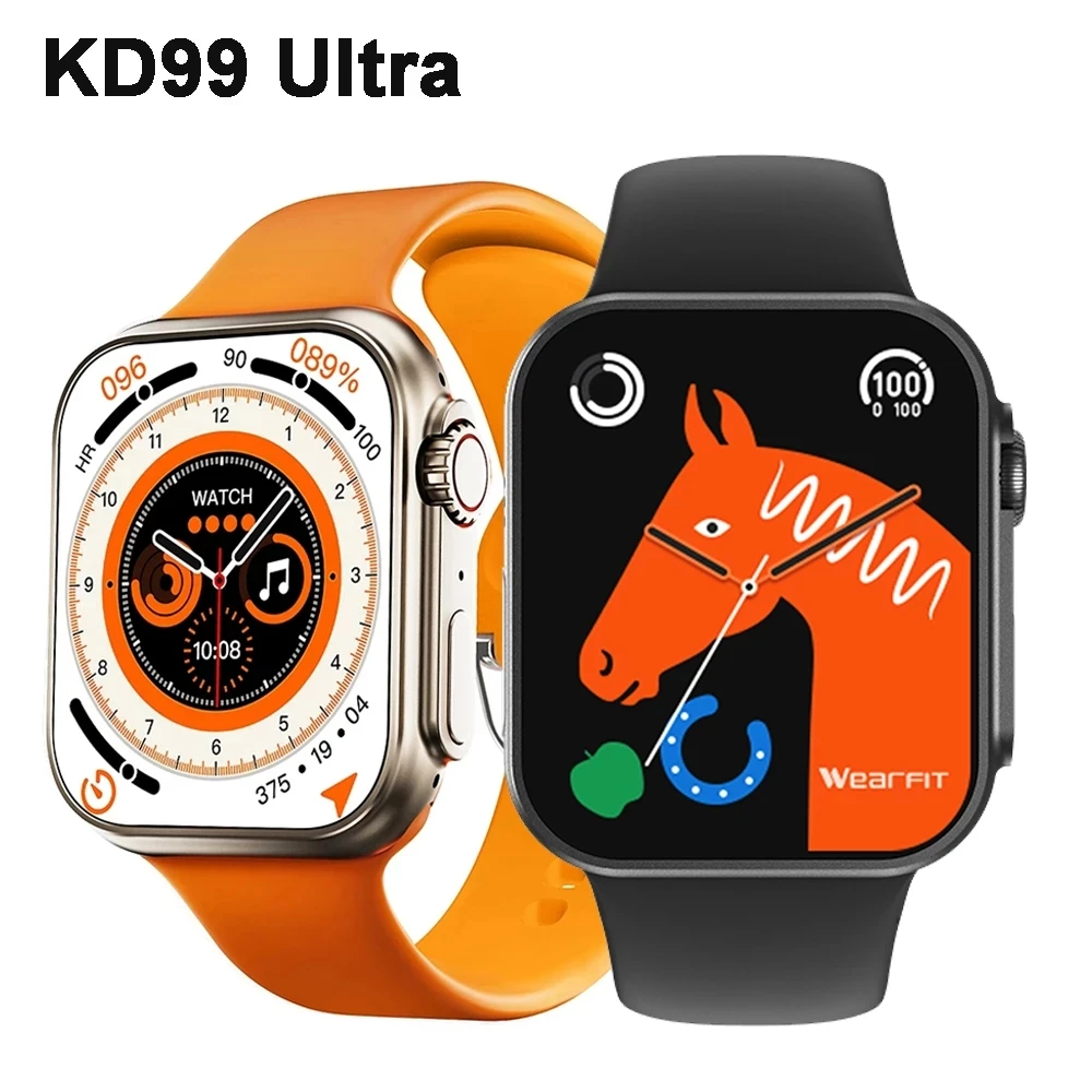 

KD99 Ultra Smart Watch 8 Ultra Smartwatch Men Women Series8 Bluetooth Call Waterproof Wireless Charging HD Screen PK HW8 Ultra 8
