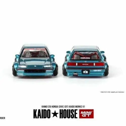 Kaido House+MINIGT 1:64 Модель автомобиля из сплава Honda Civic EF V1