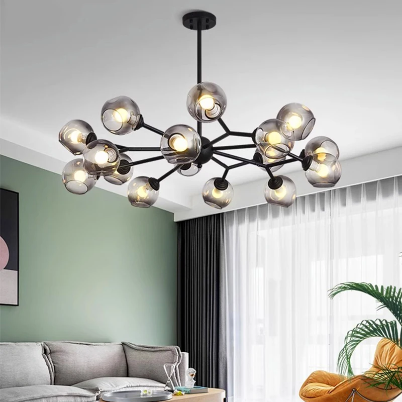 

Pendant Lamp Led Art Chandelier Light Room Decor Nordic smart home decoration living indoor dining