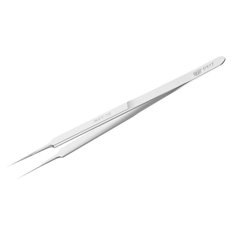 

BST BST-19 BST-18 Ultra Precision Tweezers Stainless Steel Flywire Clamping Pliers Fine Tip Supper Sharp Needle Repair Tools