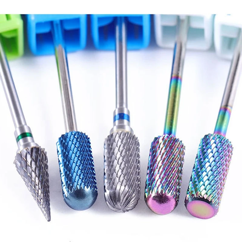 

1PCs Tungsten Steel Nail Drill Bit Alloy Plating Electric Grinding Head Nail Cuticle Removal Nail Accessories and Tools