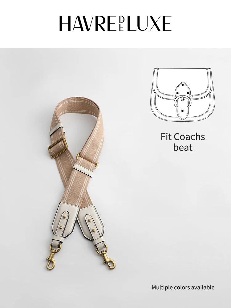 Adjustable printing saddle bag replacement wide shoulder strap canvas splicing leather bag with accessories single buy