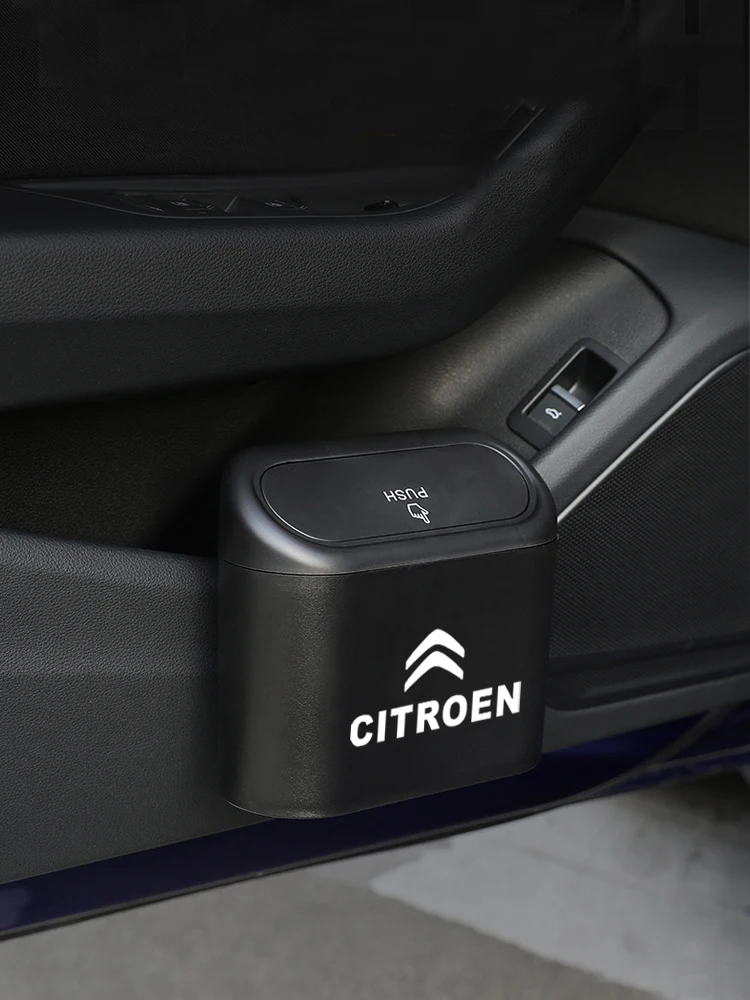 

Hanging Car Trash Can Vehicle Garbage Dust Case Storage Box Accessories For Citroen C1 C2 C3 C4 C5 C6 C8 C4L DS3 DS4 DS5 LS DS6