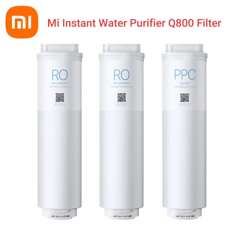 

Xiaomi Instant Water Purifier Q800 Filter 200G/600G RO Reverse Osmosis Filter Element Composite Filter PPC5 8 Levels Filtration