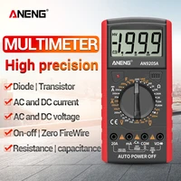 aneng dt9205a digital multimeter acdc profesional transistor tester electrical multimetro ncv test meter auto range ture rms