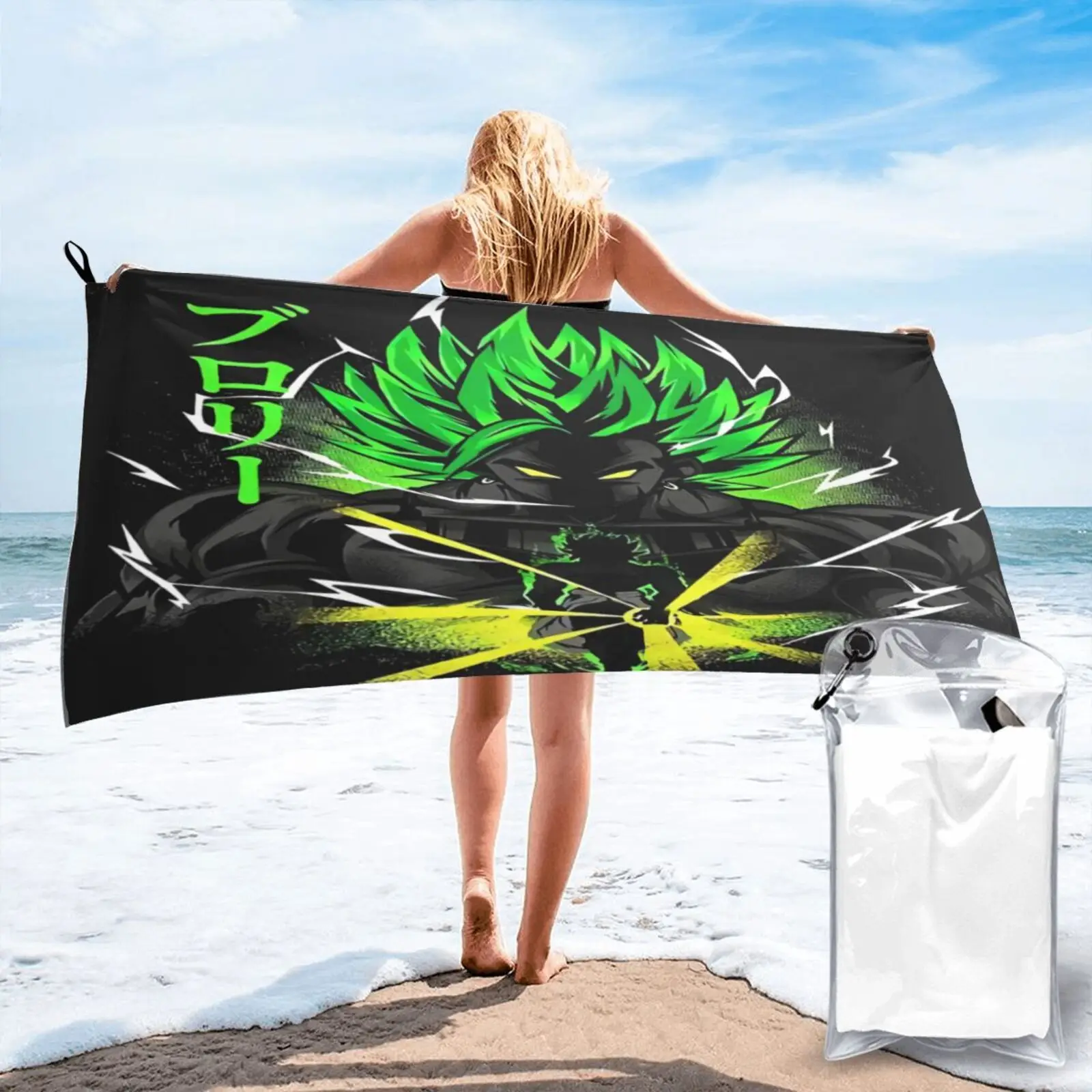 

Легендарный воин Broly пляжное полотенце с драконом для пляжа пляжное кухонное полотенце для ванной домашнее Полотенце Для Волос