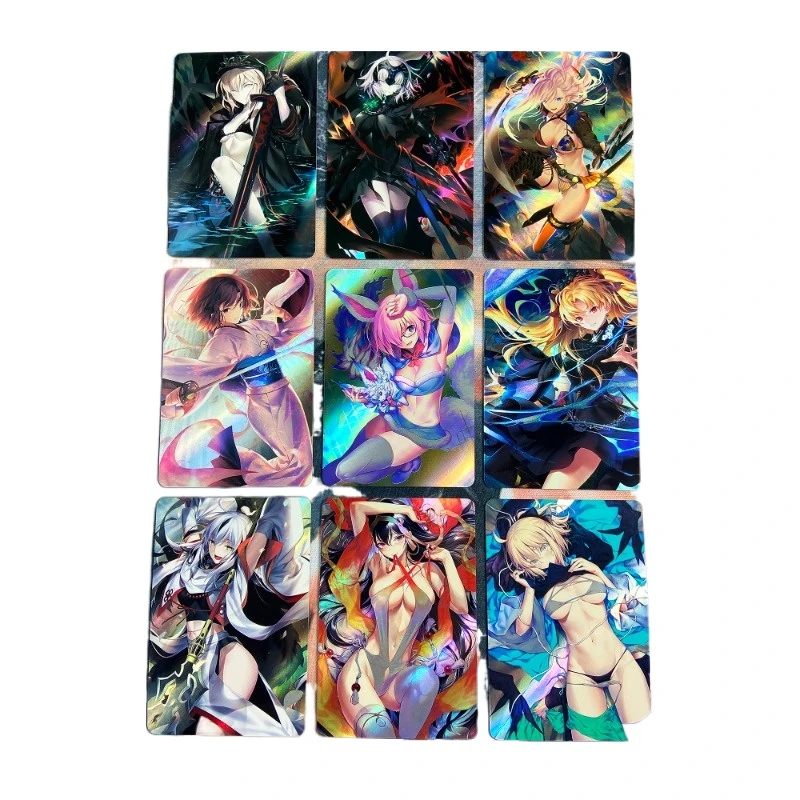 

9 шт./набор судьба/фирменный заказ Аниме игра «сделай сам» охватывающая Wayi сексуальная красота маш Джоан арки аквариум подвесная Коллекция игрушек Подарочная карточка