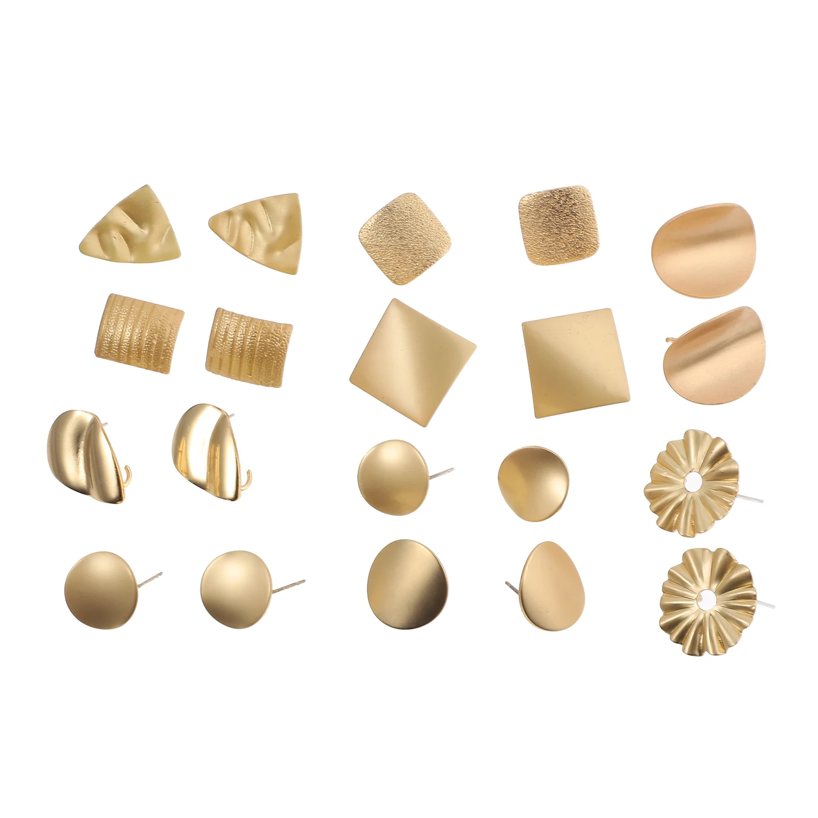 

20Pcs Ear Stud Tassel Metal Dangle DIY Craft Earring Posts Jewelry Making