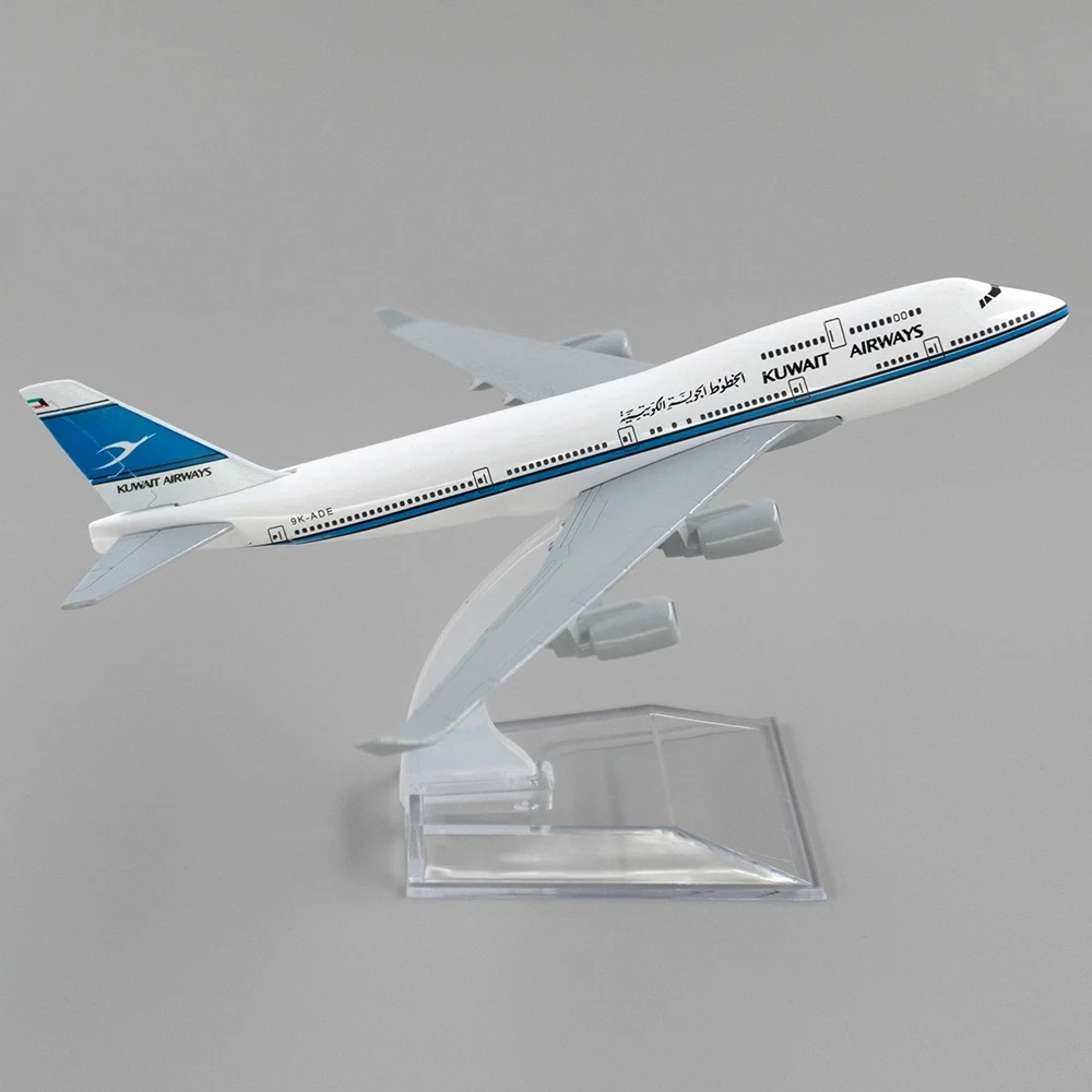 

Самолёт в масштабе 1/400, Боинг 747 Кувейт хэйдс, 16 см, модель самолета из сплава B747, игрушки для детей, подарок для детей, коллекционные украшени...