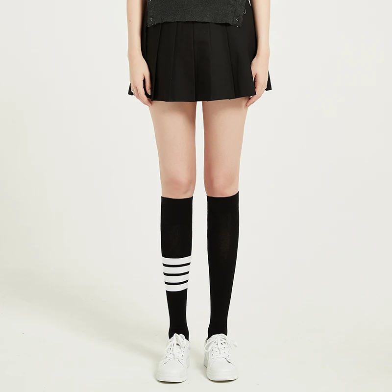 Autumn and winter TB four bars in the tube socks calf socks gray leggings Japanese JK knee socks stockings net red ins tide