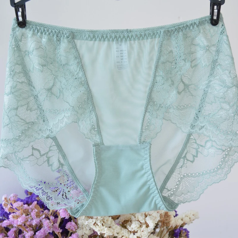 

Plus Size Womens Panties Sexy Lace Lingeries 5pcs Pack Ladies Briefs Pink Panties Women's Underpants