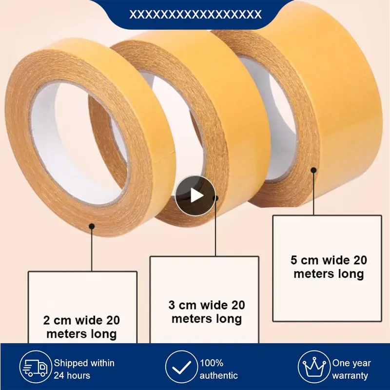 

Pet Double Sided Tape Waterproof Super Traceless Repair Strong Adhesive Tape Double-sided Adhesive No Trace Cloth Base Tape Hot