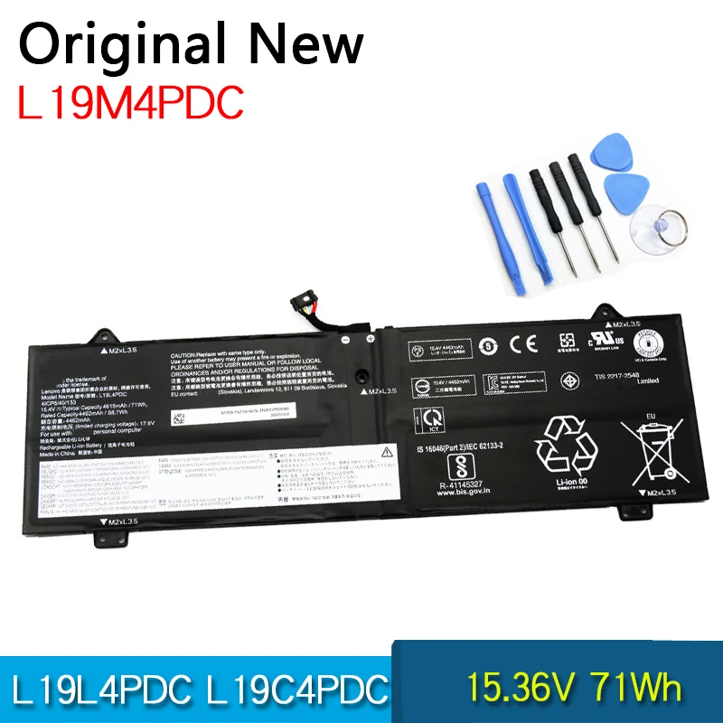 

Новый оригинальный аккумулятор L19L4PDC L19C4PDC L19M4PDC для Lenovo Yoga 14c 14cacn 2021 7-14ITL5 7-15ITL5
